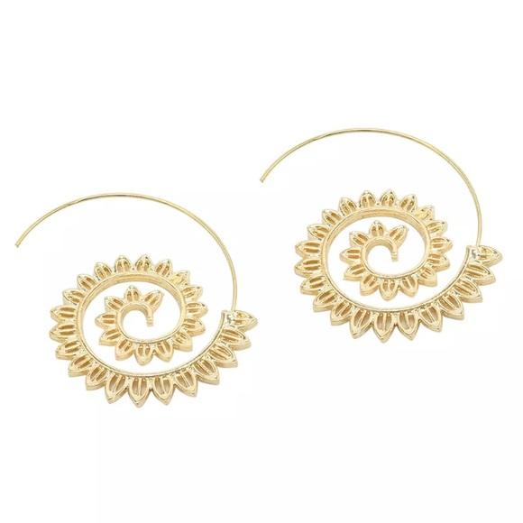 Boho Hoop Earrings - Picture 2 of 2